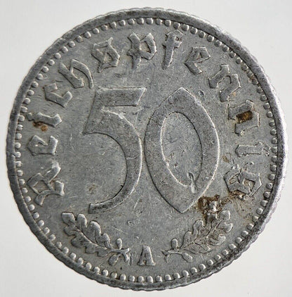 1935 Germany 50 Pfennig Coin | Fine Collectable Grade