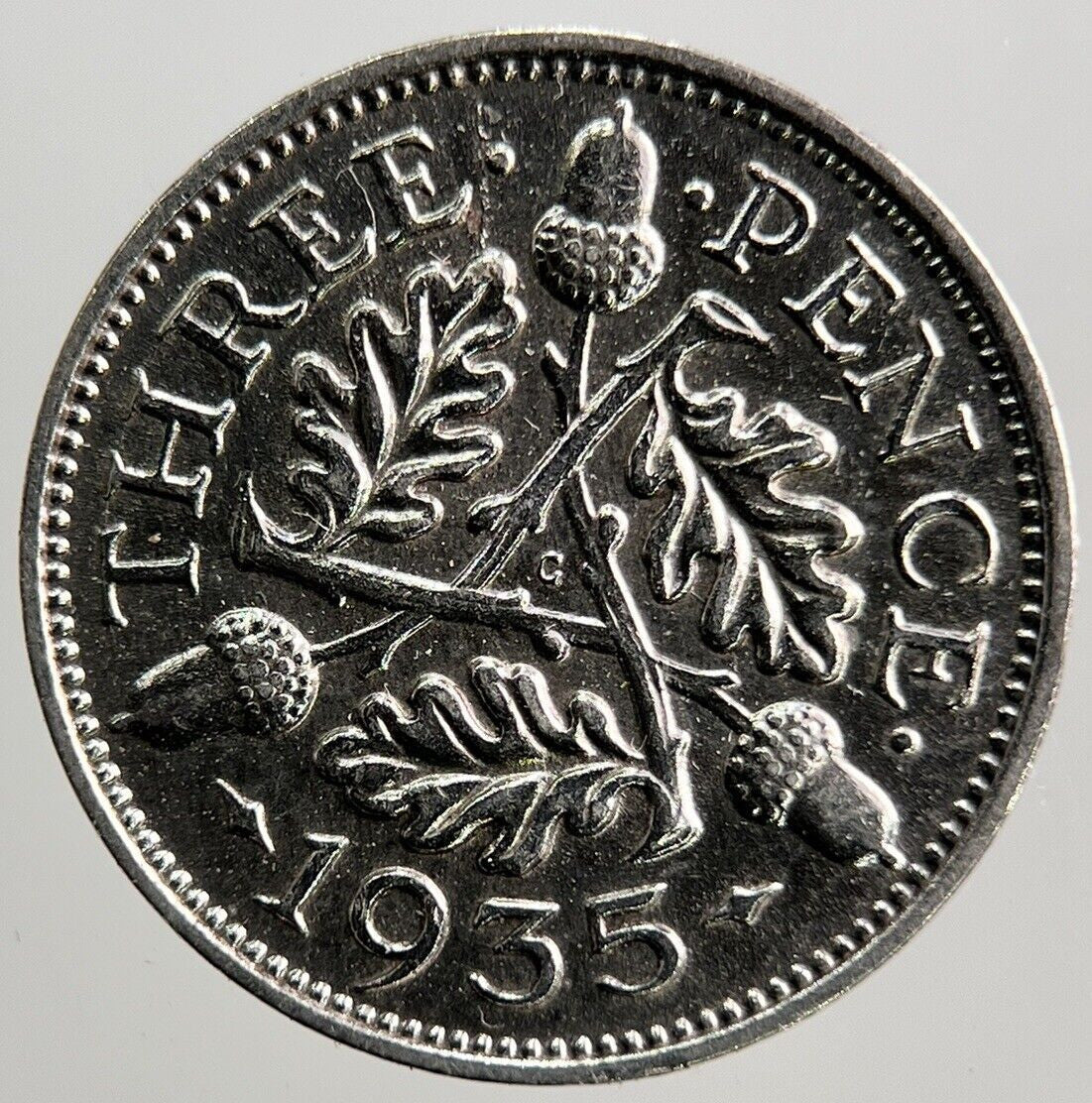 1935 George V Threepence Silver Coin | Very High Grade | a3716