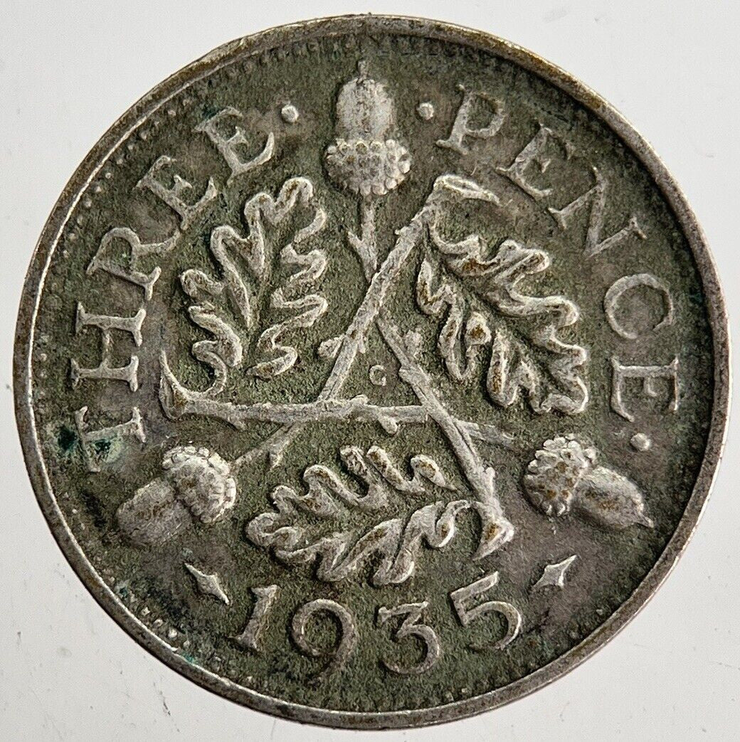 1935 George V Threepence Silver Coin | Very High Grade | a8750