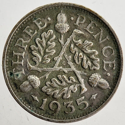 1935 George V Threepence Silver Coin | Very High Grade | a8750