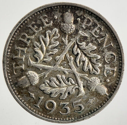 1935 George V Threepence Silver Coin | Very High Grade