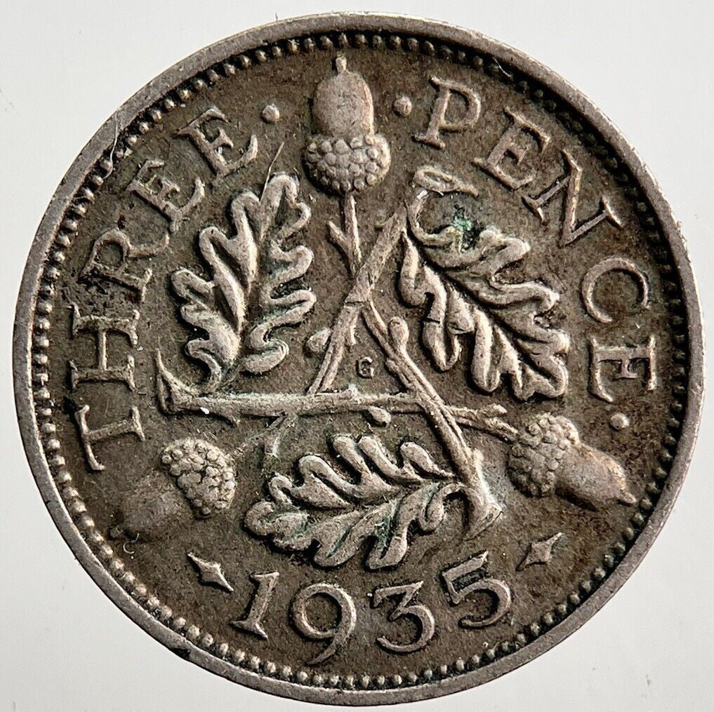 1935 George V Threepence Silver Coin | Very High Grade | a3387