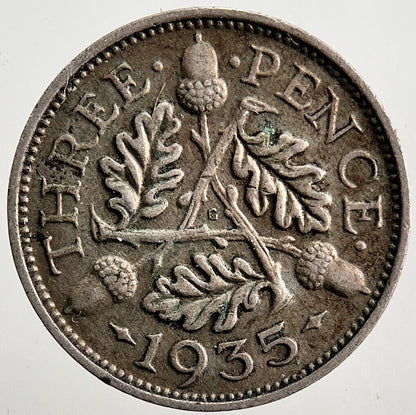 1935 George V Threepence Silver Coin | Very High Grade | a3387