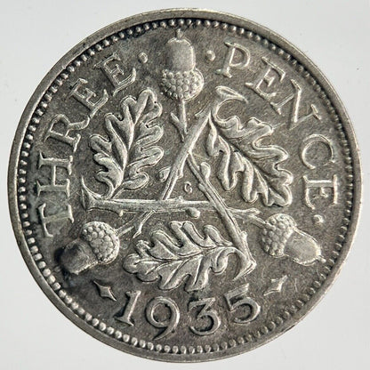 1935 George V Threepence Silver Coin | Very High Grade | a1971