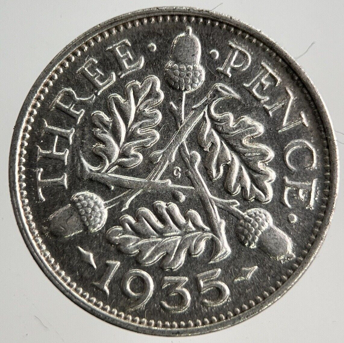 1935 George V Threepence Silver Coin | Very High Grade