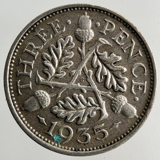 1935 George V Threepence Silver Coin | Very High Grade