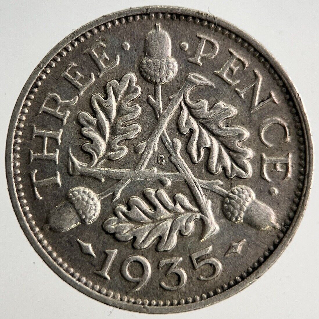 1935 George V Threepence Silver Coin | Very High Grade