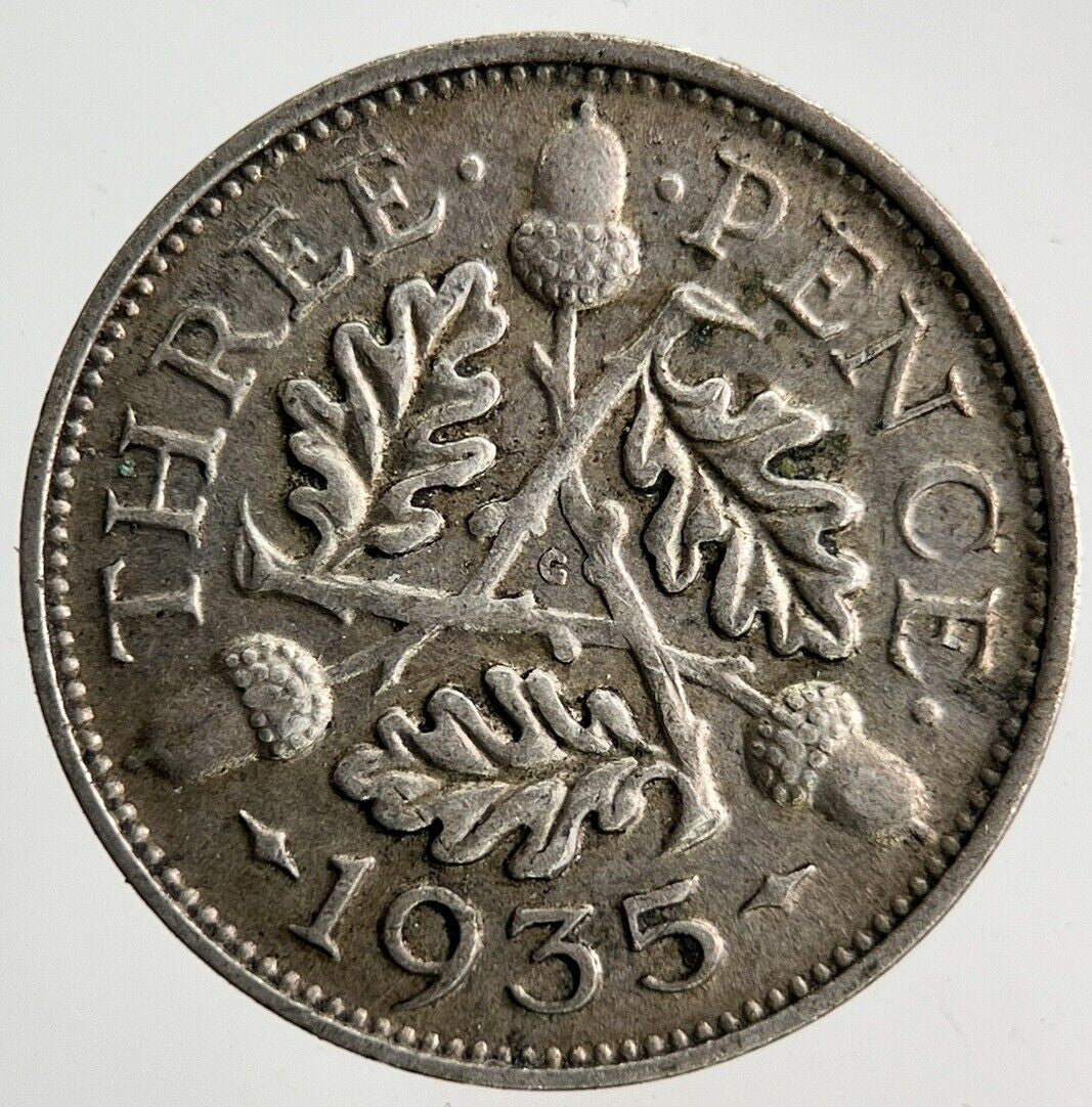 1935 George V Threepence Silver Coin | Very High Grade