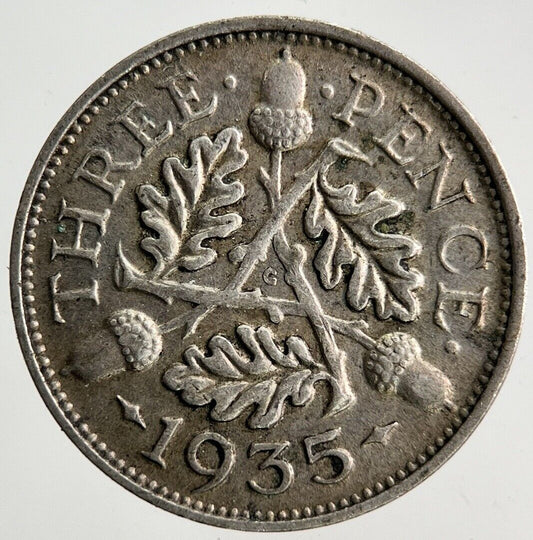 1935 George V Threepence Silver Coin | Very High Grade