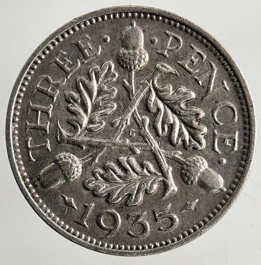 1935 George V Threepence Silver Coin | Fine Collectable Grade