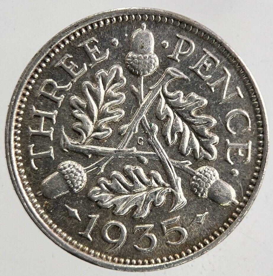1935 George V Threepence Silver Coin | Very High Grade