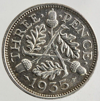 1935 George V Threepence Silver Coin | Very High Grade