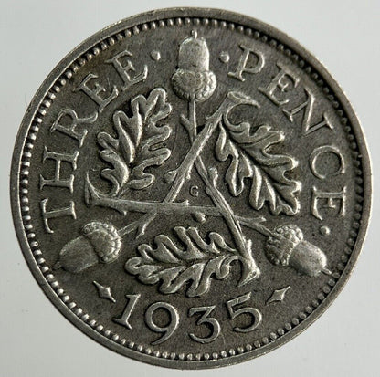 1935 George V Threepence Silver Coin | Fine Collectable Grade