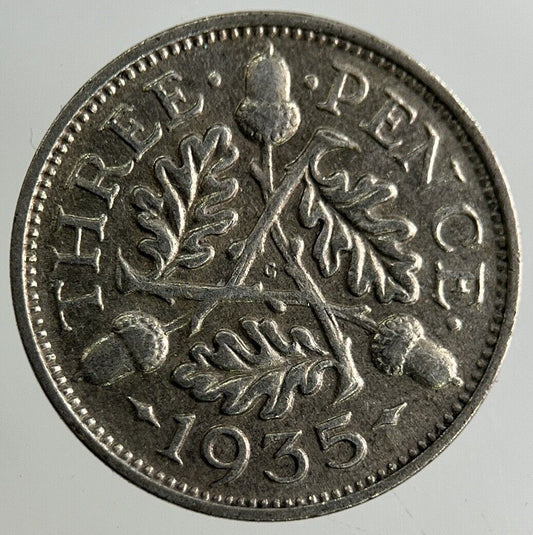 1935 George V Threepence Silver Coin | Fine Collectable Grade