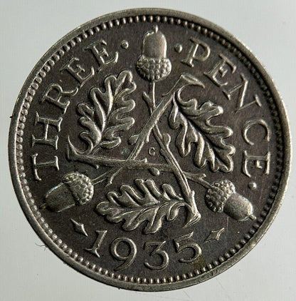 1935 George V Threepence Silver Coin | Fine Collectable Grade