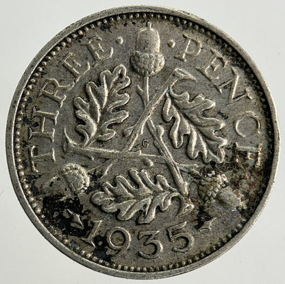1935 George V Threepence Silver Coin | Very High Grade
