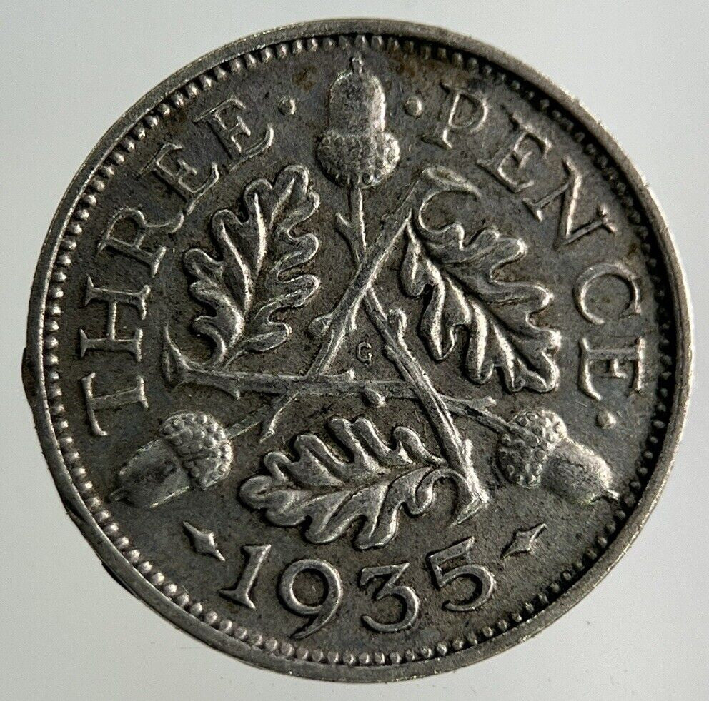 1935 George V Threepence Silver Coin | Fine Collectable Grade