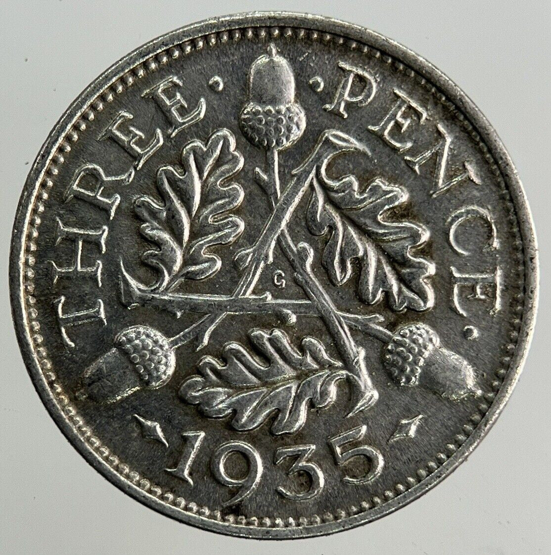 1935 George V Threepence Silver Coin | Very High Grade