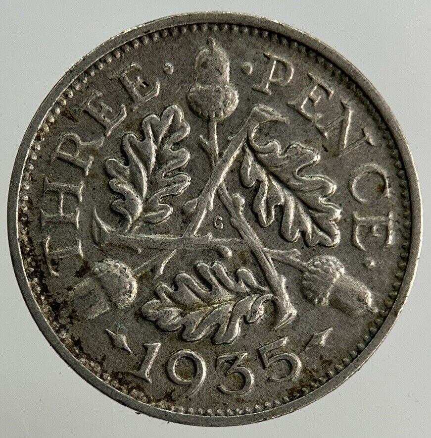 1935 George V Threepence Silver Coin | Fine Collectable Grade