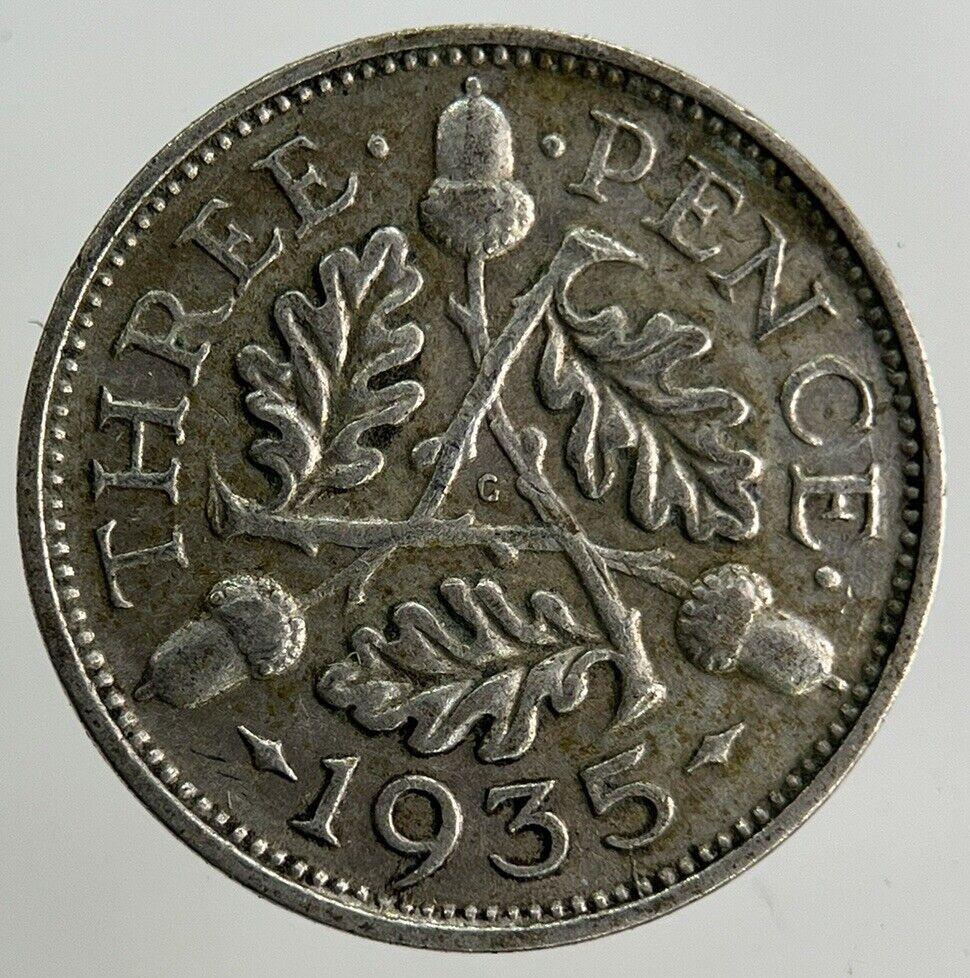 1935 George V Threepence Silver Coin | Fine Collectable Grade