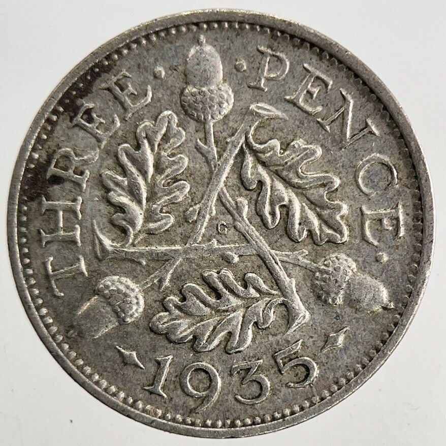 1935 George V Threepence Silver Coin | Very High Grade