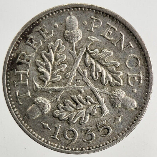 1935 George V Threepence Silver Coin | Very High Grade
