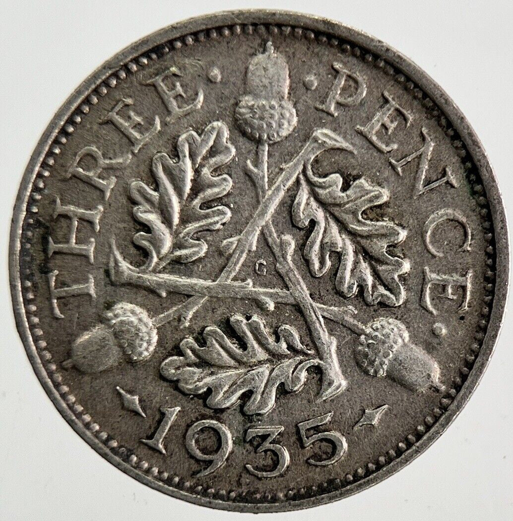 1935 George V Threepence Silver Coin | Very High Grade