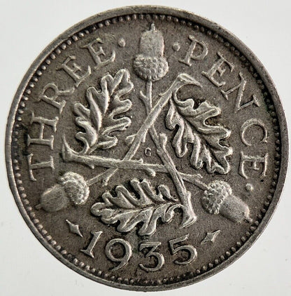 1935 George V Threepence Silver Coin | Very High Grade