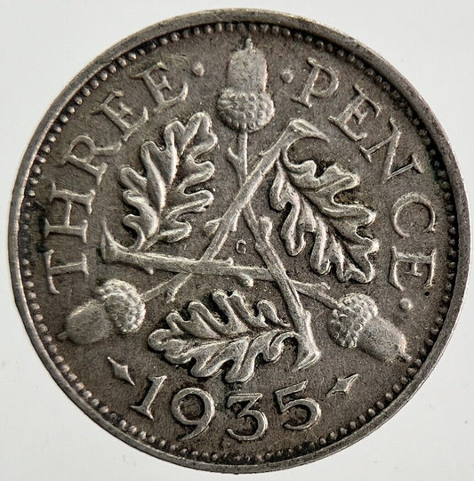 1935 George V Threepence Silver Coin | Very High Grade