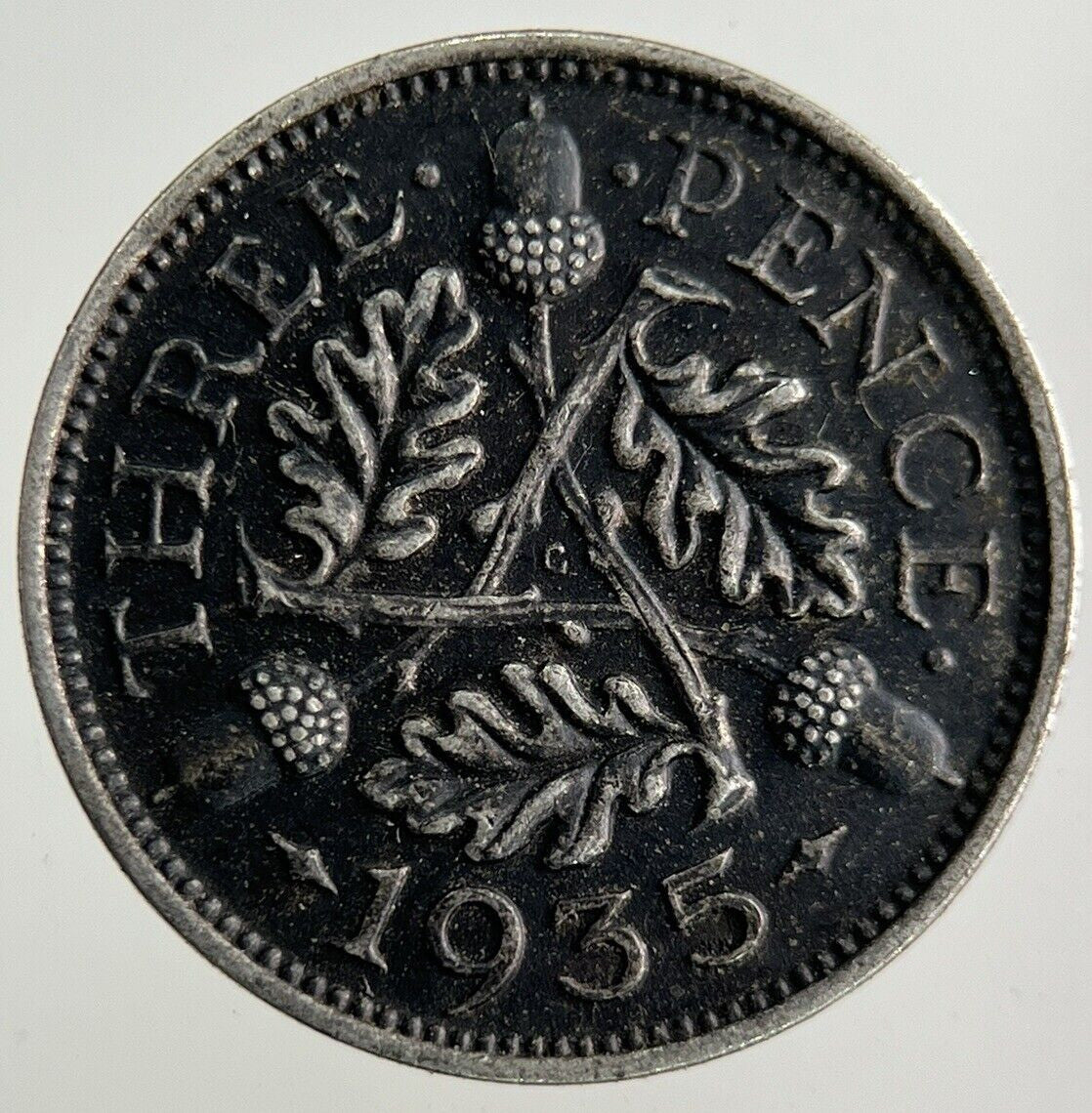 1935 George V Threepence Silver Coin | Very High Grade