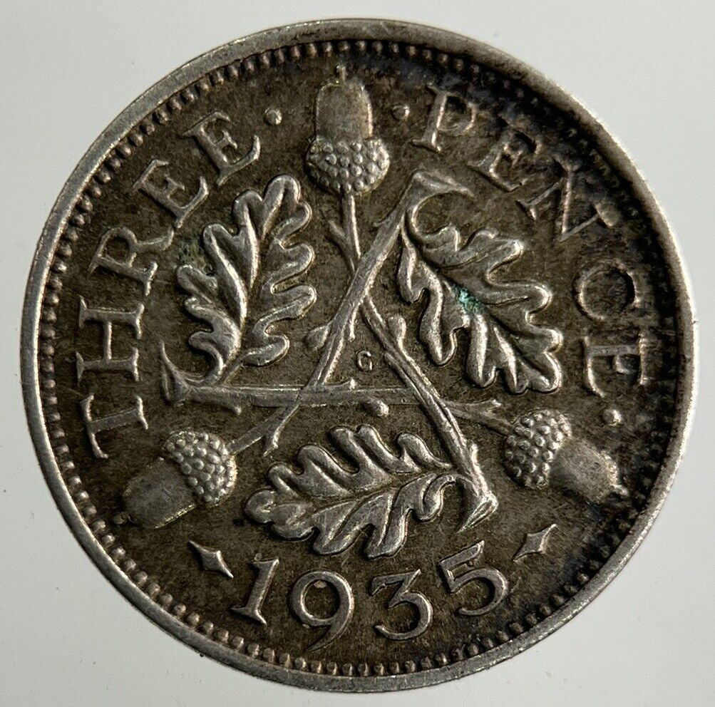 1935 George V Threepence Silver Coin | Very High Grade
