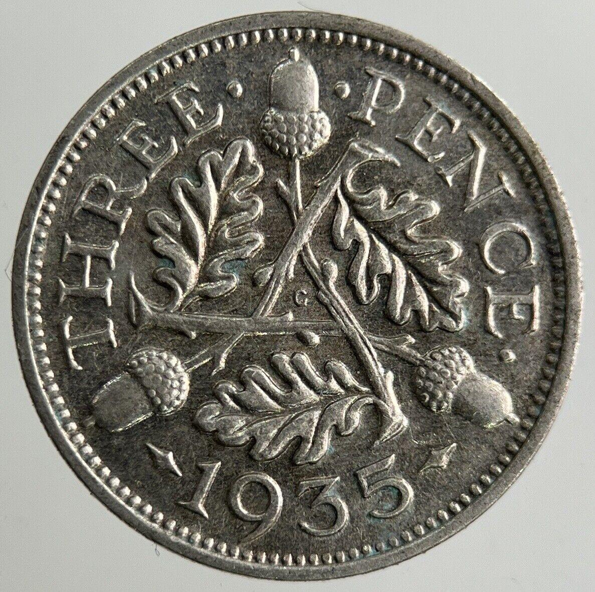 1935 George V Threepence Silver Coin | Very High Grade