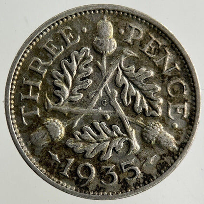 1935 George V Threepence Silver Coin | Fine Collectable Grade