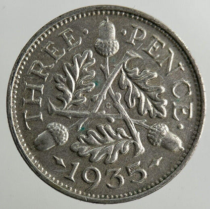 1935 George V Threepence Silver Coin | Very High Grade
