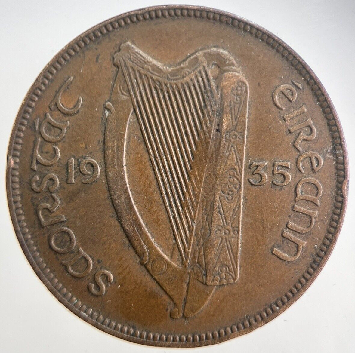 1935 Irish Penny Coin | Fine Collectable Grade | a4730