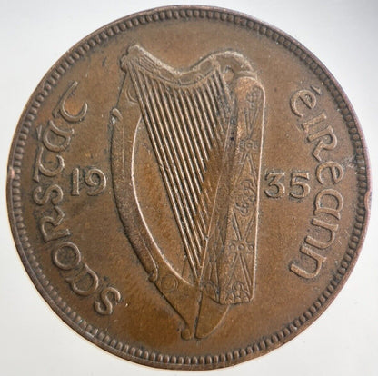 1935 Irish Penny Coin | Fine Collectable Grade | a4730