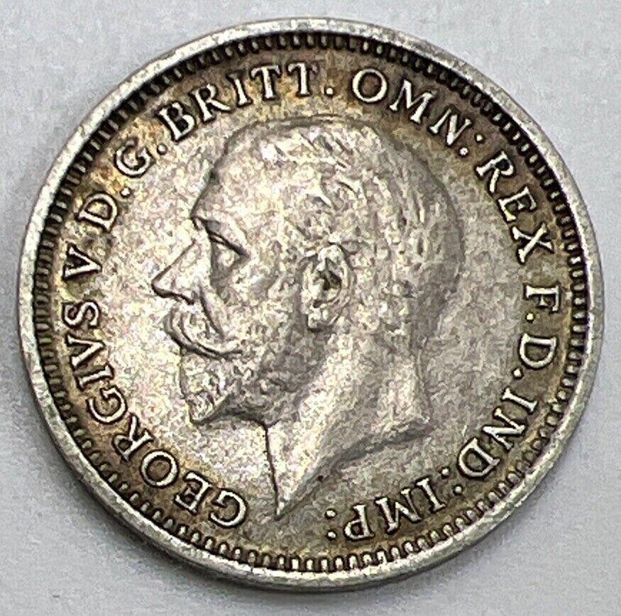 1935 Threepence | British Silver Coin | George V | Fine Collectable Grade | a084