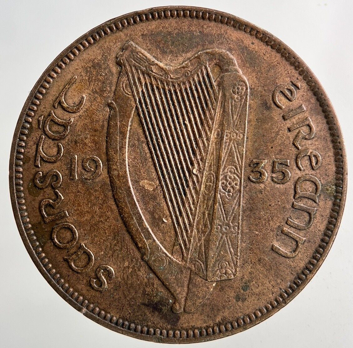 1935 Irish One Penny Coin | Very High Grade