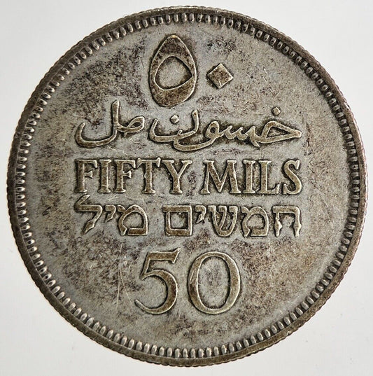 1935 Palestine 50 Mils Silver Coin | Very High Grade | a6815