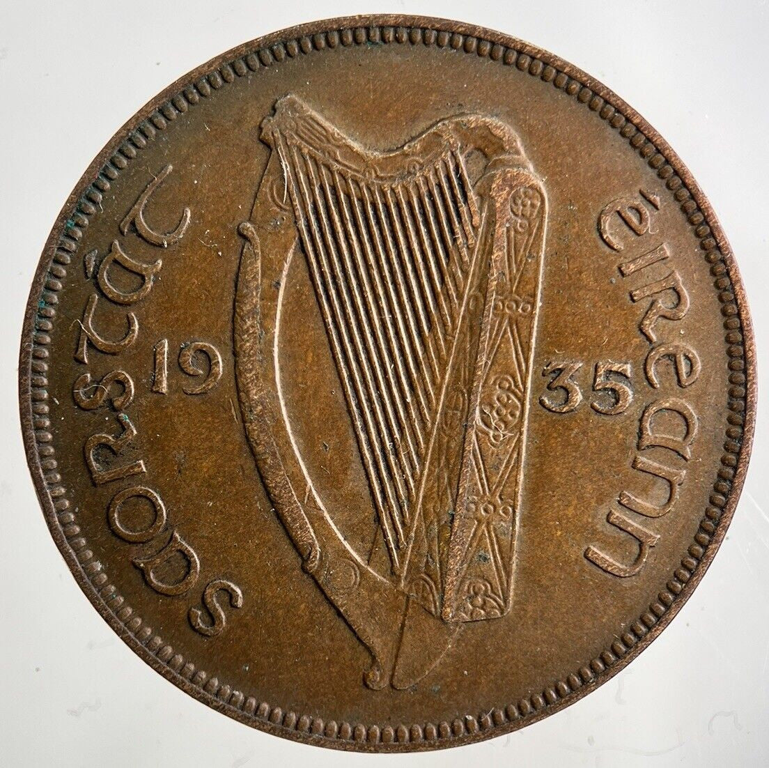 1935 Irish One Penny Coin | Fine Collectable Grade