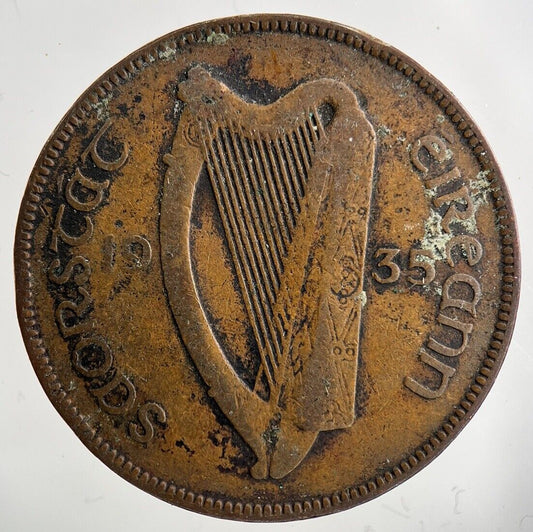 1935 Irish One Penny Coin | Collectable Grade