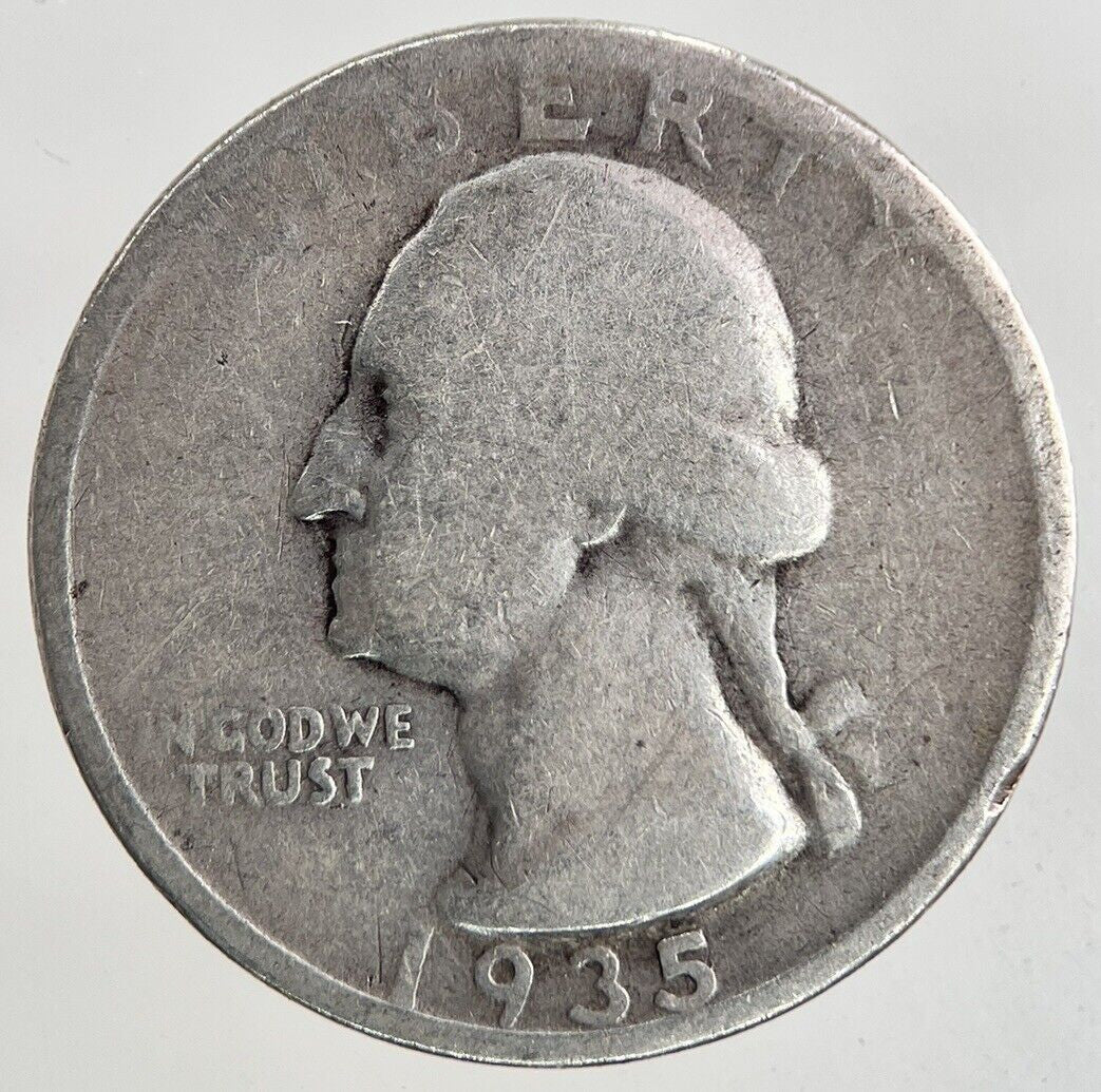 1935 US USA Quarter Dollar Silver Coin | Collectable Grade