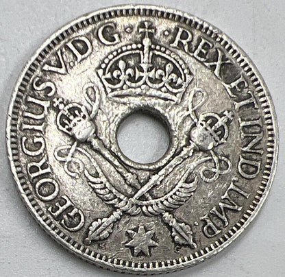 1935 New Guinea Shilling Silver Coin | George V | Collectable Grade | a807