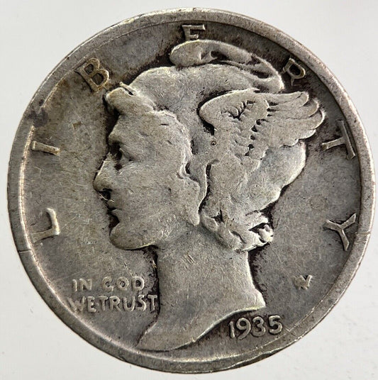 1935 US USA Mercury Dime Silver Coin | Fine Collectable Grade