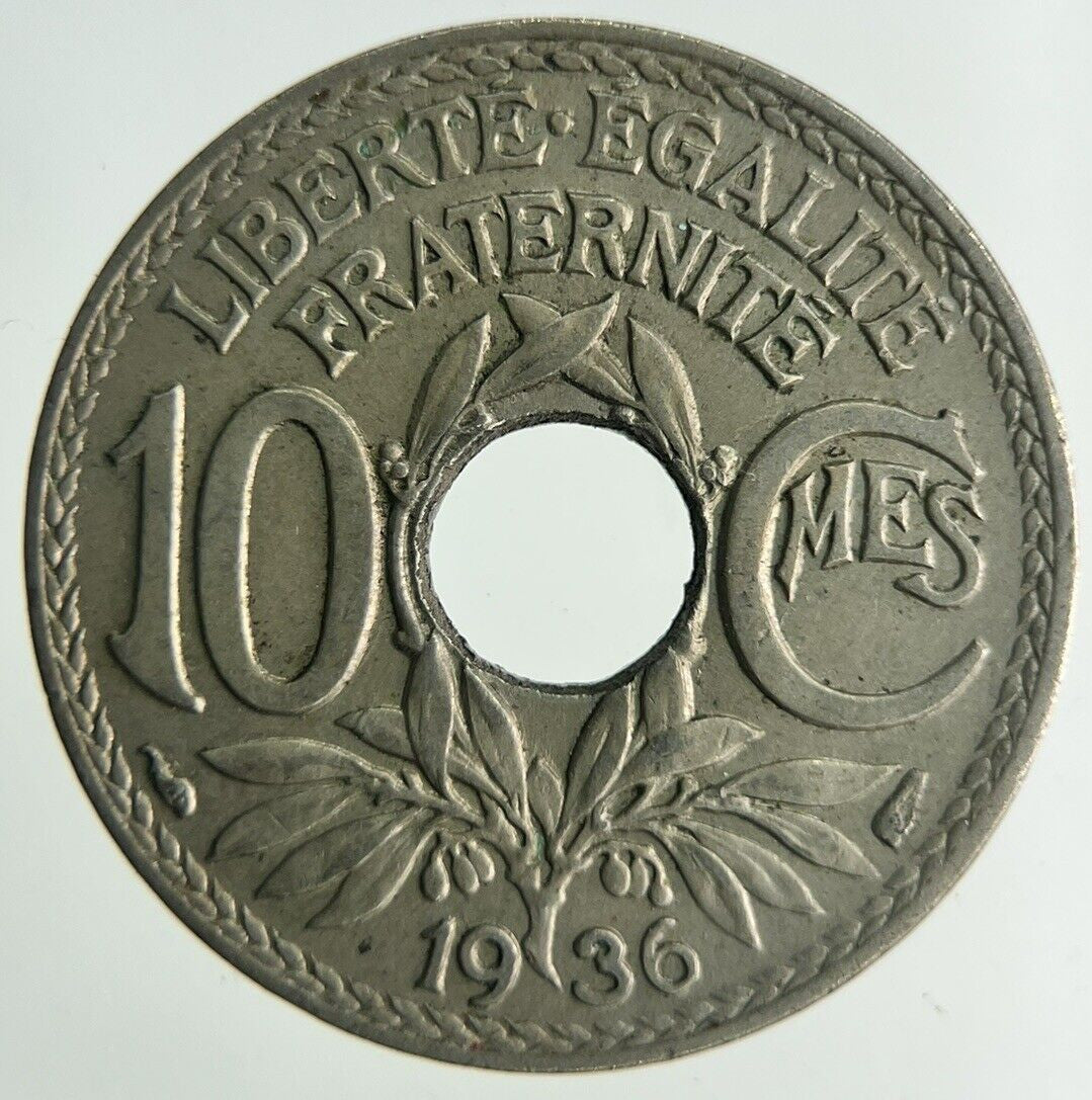 1936 France 10 Centimes Coin | Fine Collectable Grade