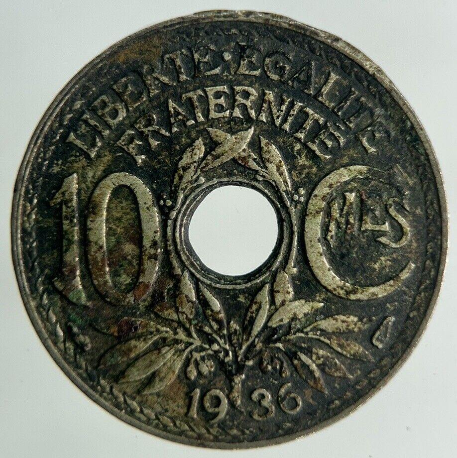 1936 France 10 Centimes Coin | Fine Collectable Grade