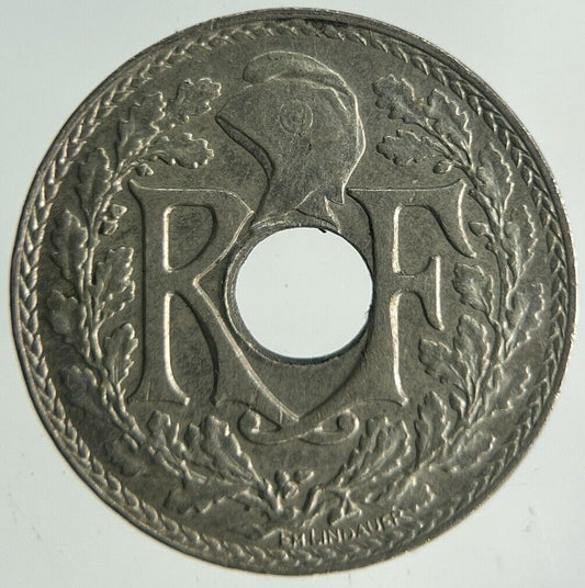 1936 France 5 Centimes Coin | Fine Collectable Grade