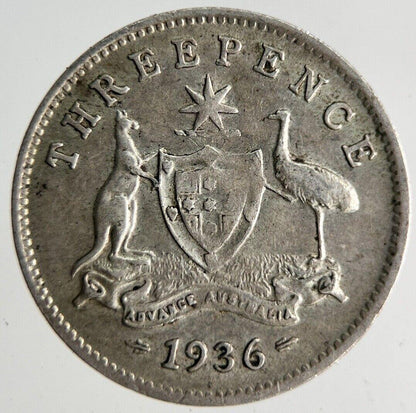 1936 Australia Threepence Silver Coin | Collectable Grade