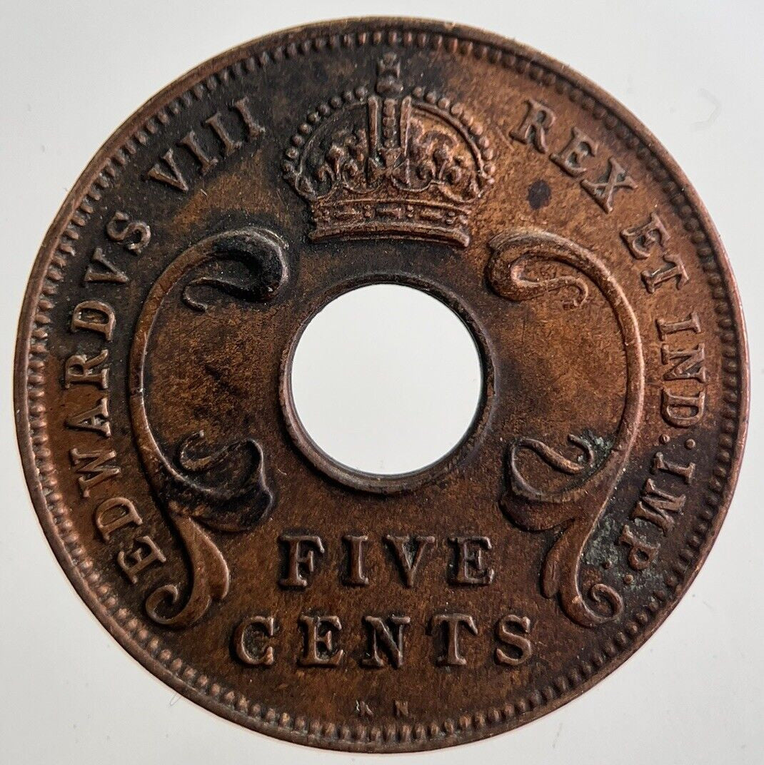 1936 East Africa 5 Five Cents Coin | Very High Grade | a7559