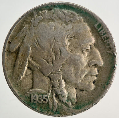 1935-D US USA Buffalo Indian Head Nickel Coin | Fine Collectable Grade